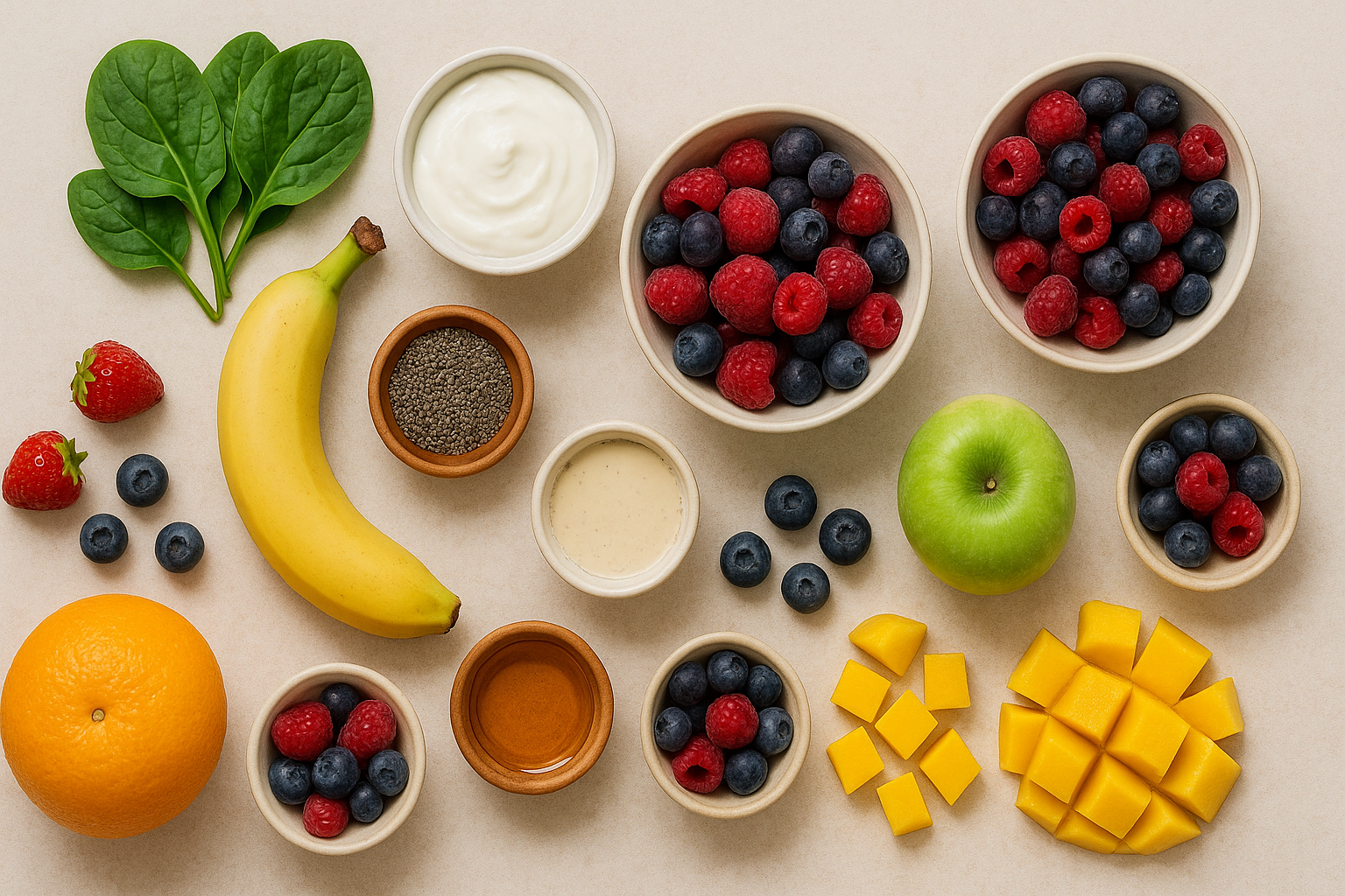 Fruit Smoothie Ingredients 