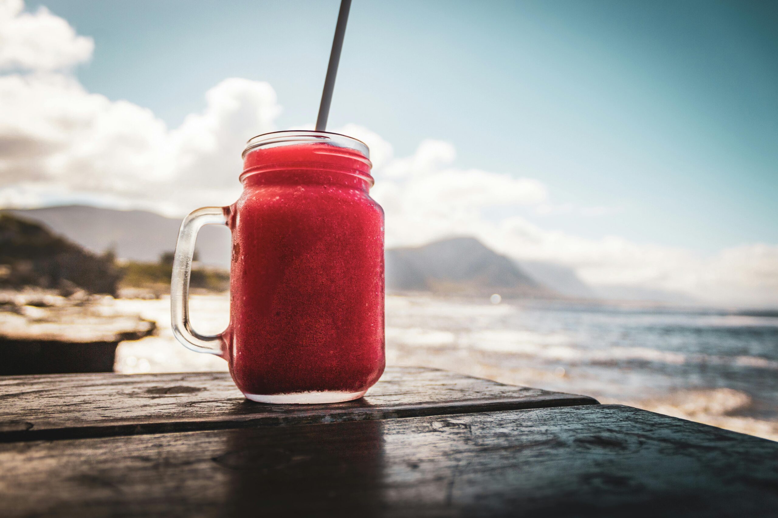 Tropical Smoothie Drinking