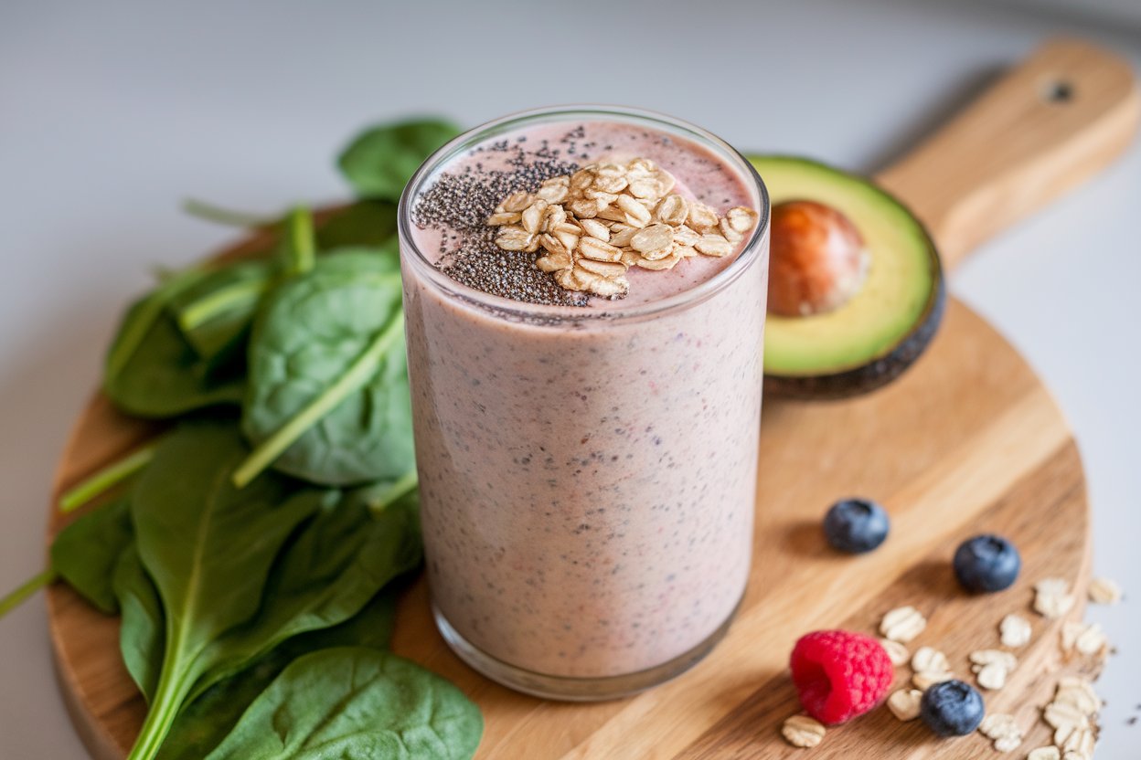 what makes a smoothie high-fiber